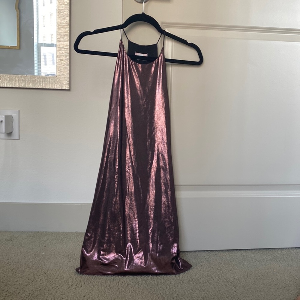 Metallic Purple cocktail dress